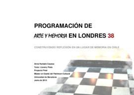 Programación de arte y memoria en Londres 38. Construyendo reflexión en un lugar de memoria en Chile