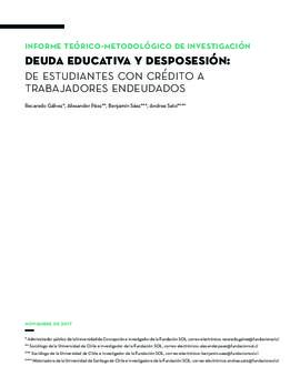 Informe teórico-metodológico de investigación deuda educativa y desposesión: de estudiantes con c...