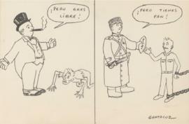 Ilustración ¡Pero eres libre! ¡Pero tienes pan!