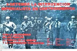Afiche "A detener la intervención imperialista en Centroamérica"