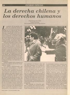 La derecha chilena y los Derechos Humanos
