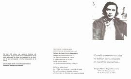 Invitación a misa en conmemoración de la desaparición de Sergio Navarrete