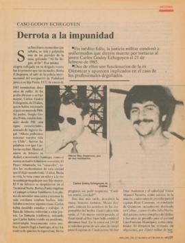 Caso Godoy Echegoyen. Derrota a la impunidad