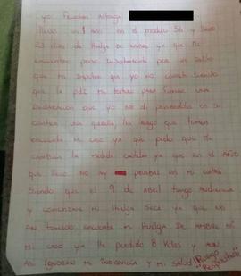 Segunda carta de Freedom Astorga