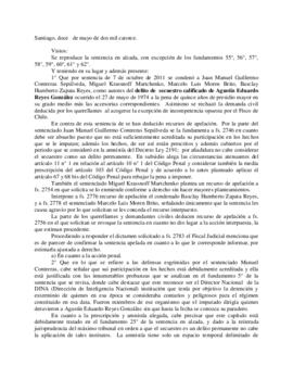 Sentencia de la Corte de Apelaciones por el secuestro de Agustín Reyes González