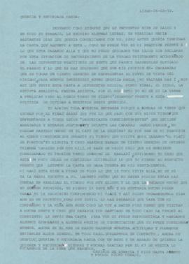 Carta a Magdalena Navarrete