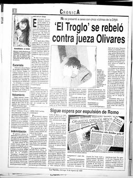 "El Troglo" se rebeló contra jueza Olivares