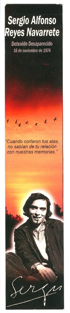 Marcapáginas en homenaje a Sergio Reyes Navarrete