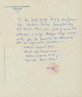 Comprobante de la Caja de Previsión de Empleados Particulares