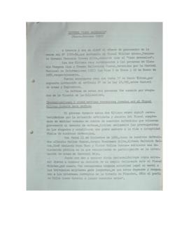 Informe "Caso arsenales" Enero - Febrero 1987