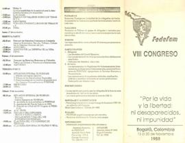 VIII Congreso "Por la vida y la libertad: ni desaparecidos ni impunidad"