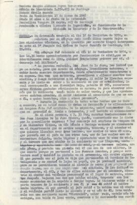 Declaración de María Elisa Zepeda sobre detención de Sergio Reyes Navarrete