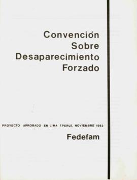 Convención sobre Desaparecimiento forzado