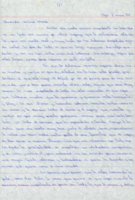 Carta de Vivian Modak a Magdalena Navarrete