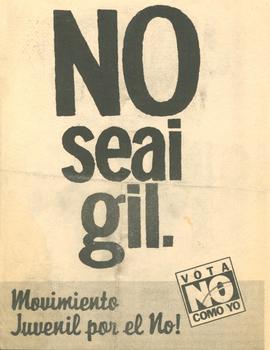 Volante "NO seai gil"