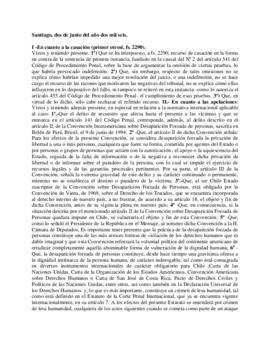 Sentencia de la Corte de Apelaciones por el secuestro de Elsa Leuthner Muñoz