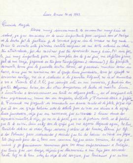 Carta de Alicia Tapia a Magdalena, enero de 1993