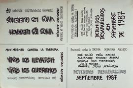 Plantilla para panfletos desaparecidos septiembre de 1987