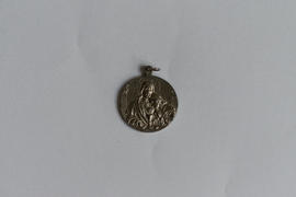 Medalla con imagen religiosa