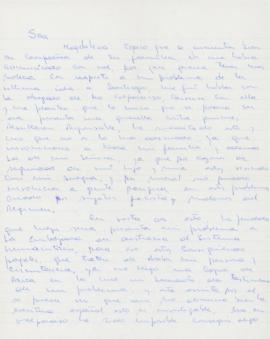 Carta de Luis Cortez Bosch a Magdalena Navarrete