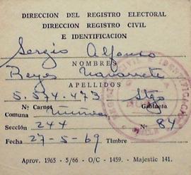 Carnet electoral Sergio Reyes Navarrete