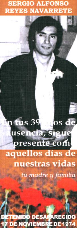 Marcapáginas en homenaje a Sergio Reyes