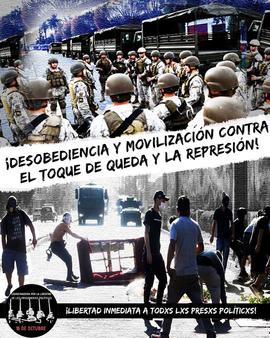 Desobediencia y movilización contra el toque de queda y la represión