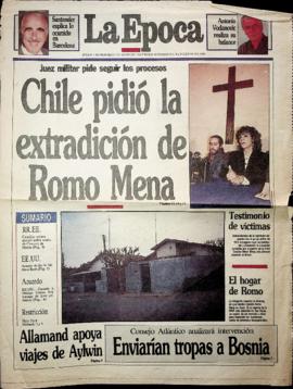 Chile pidió la extradición de Romo Mena