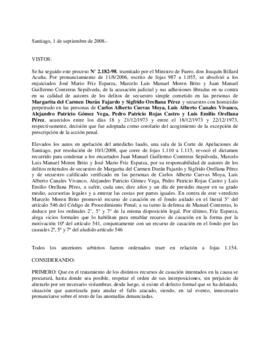 Sentencia de la Corte Suprema por el Caso Plan Leopardo