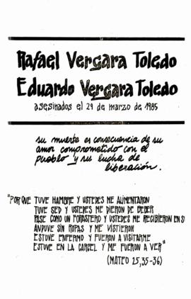 Rafael Vergara Toledo, Eduardo Vergara Toledo asesinados el 29 de marzo de 1985