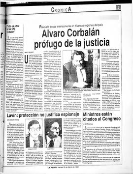 Álvaro Corbalán prófugo de la justicia
