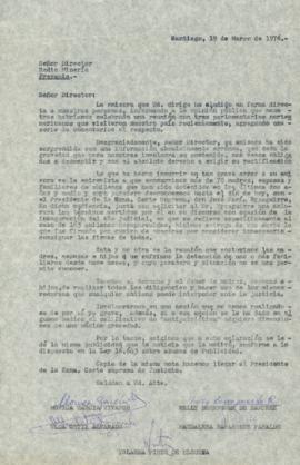 Carta al Director de Radio Minería