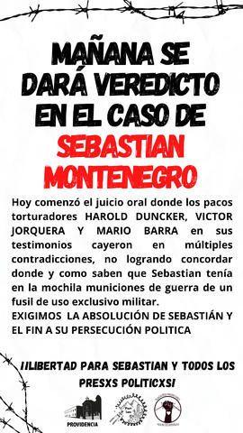 Mañana se dará veredicto en el caso de Sebastián Montenegro