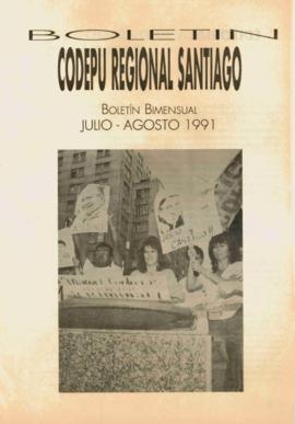 Boletín CODEPU Regional Santiago. Julio - Agosto 1991