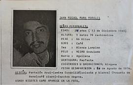 Descripción física de  Juan Miguel Mura Morales
