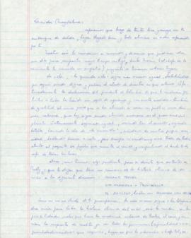 Carta de Olate a Magdalena Navarrete