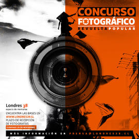 Afiche de convocatoria al concurso fotográfico Revuelta Popular