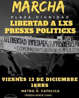 Marcha Plaza Dignidad Libertad a los presos políticos