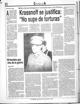 Krassnoff se justifica: "No supe de torturas"