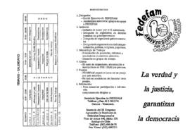 Programa de XI Congreso FEDEFAM