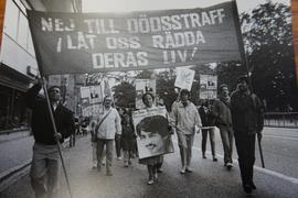 Manifestación de Pascualina Morales en Suecia