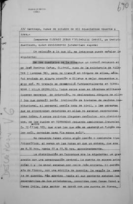 Declaración judicial de Eugenio Jesús Fieldhouse Chávez