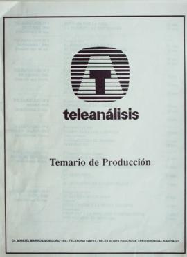 Temario de producción de Teleanálisis
