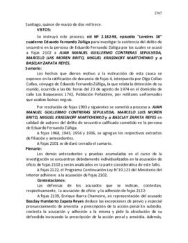 Sentencia por delito de secuestro de Eduardo Fernando Zúñiga