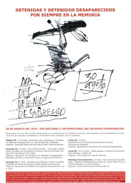 Detenidas y detenidos desaparecidos por siempre en la memoria