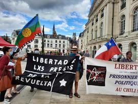 Manifestación Libertad por los presos de la revuelta Francia