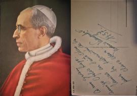 Postal del Papa Pio XII