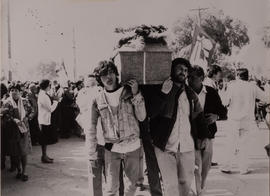 Fotografía de Jaime Palleras y Jaime González en el entierro de Adolfo Palleras