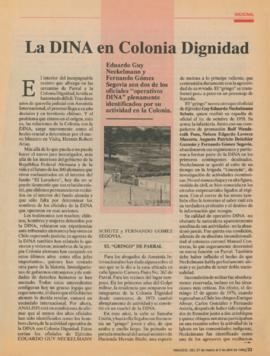 La DINA en Colonia Dignidad