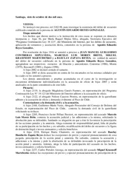 Sentencia por desaparición de Agustín Reyes González